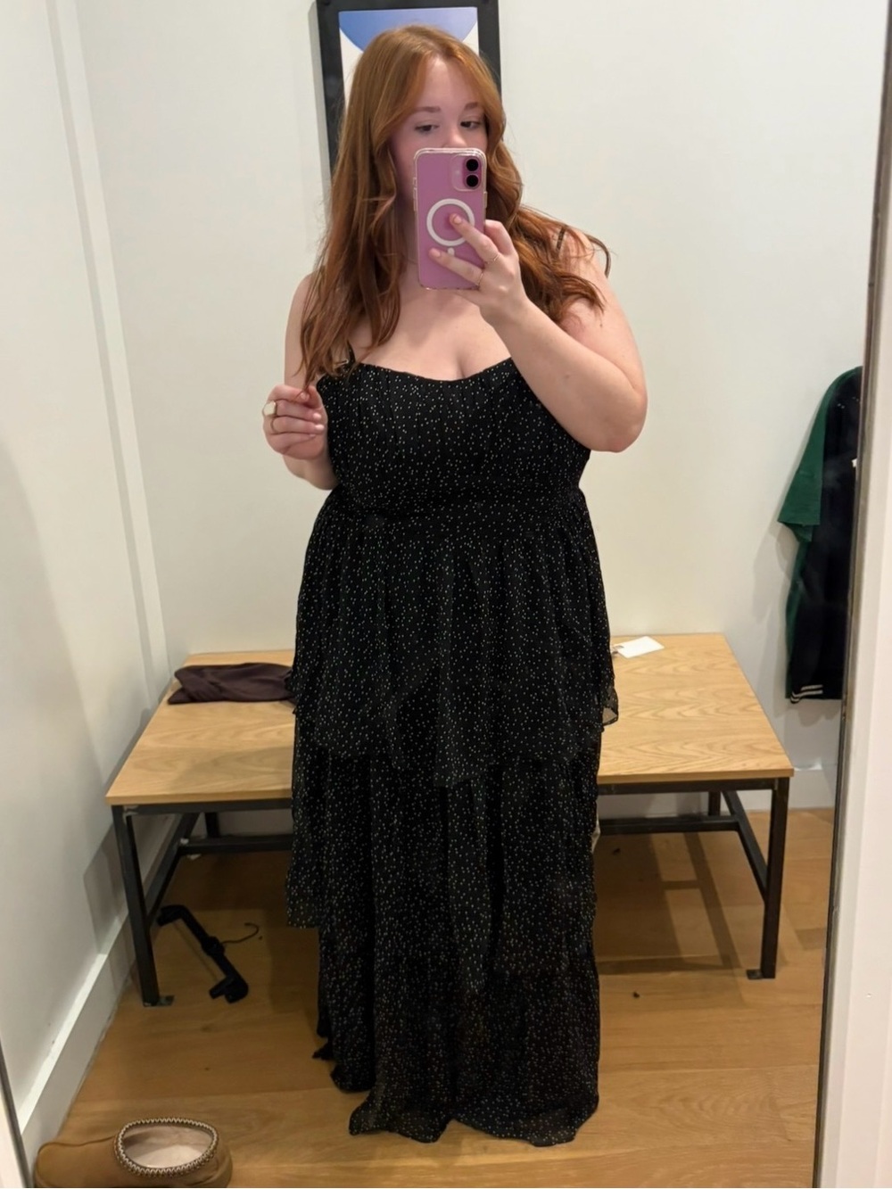 American eagle polka dot dress
